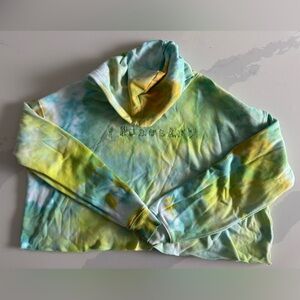 #MonesArt Tie-Dye Crop Hoodie